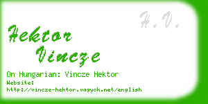 hektor vincze business card